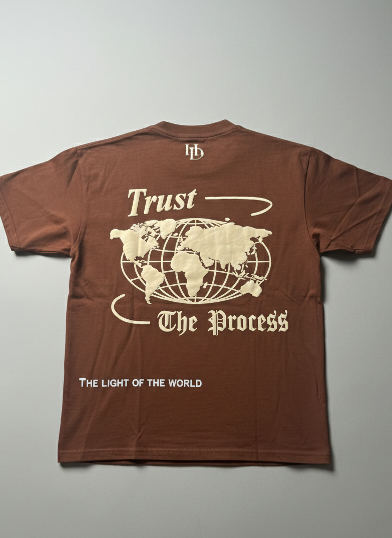 Trust The Process / T-shirt Marron
